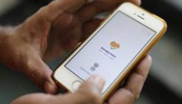 Technology experts have warned against serious risks to personal privacy posed by Aarogya Setu, the Indian contact tracing mobile app.(AP)