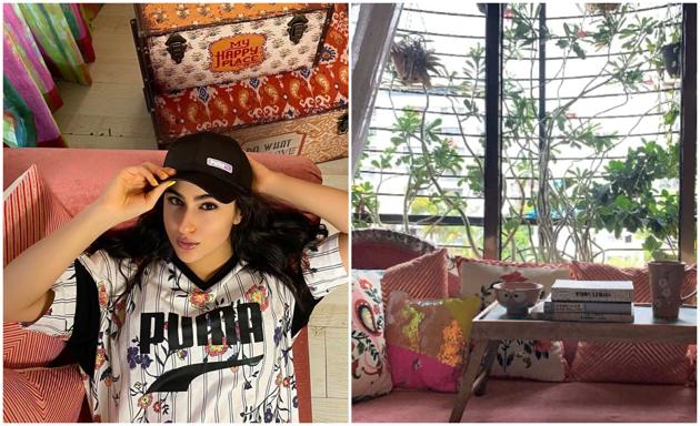 Sara Ali Khan shared a peek into her apartment in Mumbai.