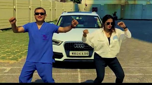 A still from the new video by a group of doctors, who can be seen dancing on Can’t Stop The Feeling! by Justin Timberlake. A still from the new video by a group of doctors, who can be seen dancing on Can’t Stop The Feeling! by Justin Timberlake.