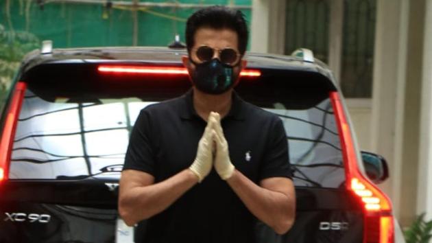 Actor Anil Kapoor spotted at Sunny Super Sound in Juhu, Mumbai. The actor will soon be seen in the Netflix production, AK vs AK. (Varinder Chawla)