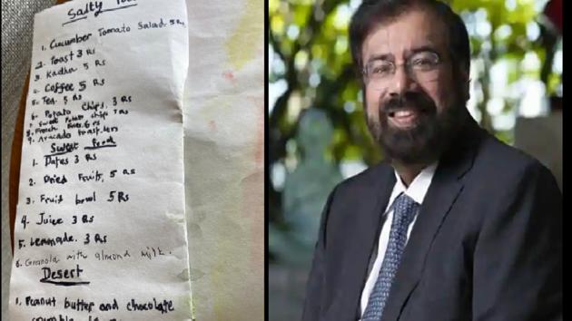 Harsh Goenka posted how he got a restaurant-style meal thanks to some little chefs at home.(Twitter/@hvgoenka)