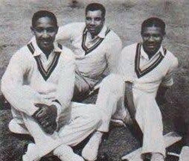 In his career, Weekes played 48 test matches and made 4,455 runs at an average of 58.61 per innings. That included a world-record five consecutive centuries in 1948 — scores of 141 against England in Jamaica, followed by scores of 128, 194, 162 and 101 in India. (Twitter/West Indies)