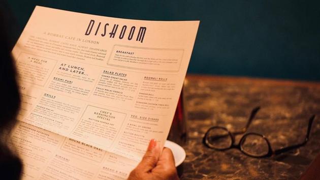 Dishoom Menu. (Instagram/Dishoom) Dishoom Menu. (Instagram/Dishoom)