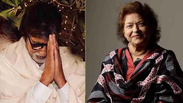 Amitabh Bachchan has paid a tribute to Saroj Khan who passed away on Friday.