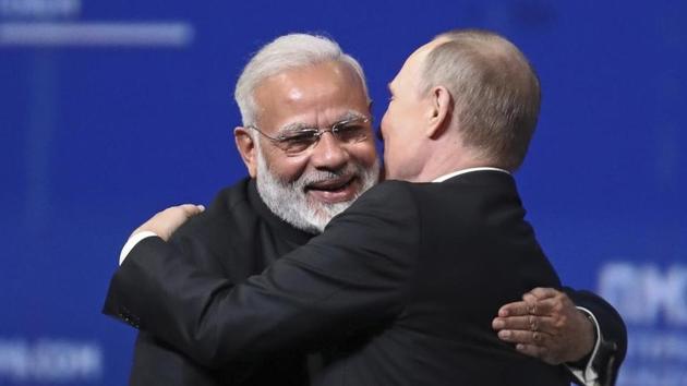 Modi was the first world leader to speak to Putin after Russian voters approved changes to the constitution that will allow Putin to hold power until 2036.(HT file photo) Modi was the first world leader to speak to Putin after Russian voters approved changes to the constitution that will allow Putin to hold power until 2036.(HT file photo)