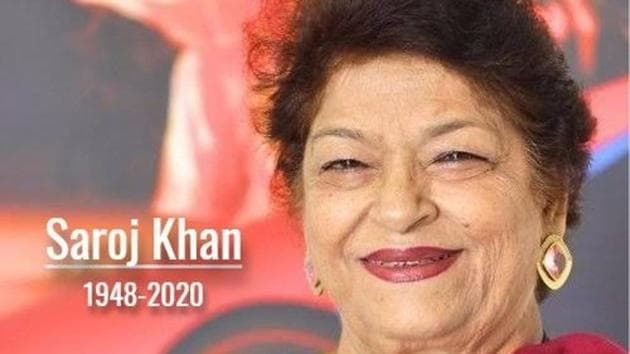 Saroj Khan died at the age of 71 in Mumbai on Thursday.