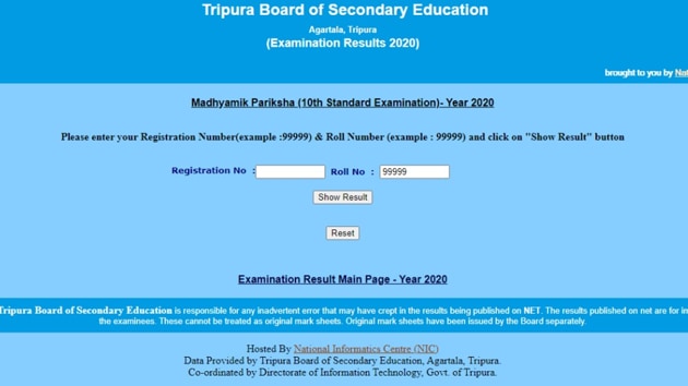Tripura Madhyamik Result 2020 declared, direct link here(TBSE)