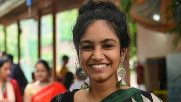 Pune-based 20-year old environmentalist Anjali Dalmia.(HT PHOTO)