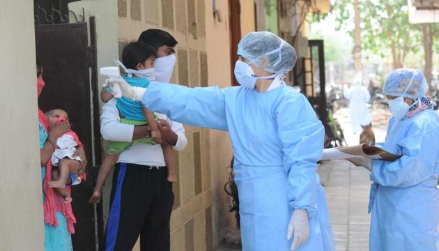 The health ministry dashboard showed there are 227,439 active cases on Friday morning.(HT Photo) The health ministry dashboard showed there are 227,439 active cases on Friday morning.(HT Photo)