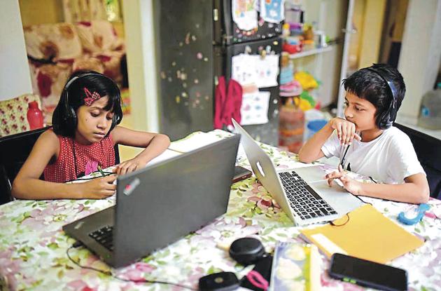 With schools in the district slated to remain closed till July 31, some households are faced with an academic blackout in the absence of technology. (HT FILE) With schools in the district slated to remain closed till July 31, some households are faced with an academic blackout in the absence of technology. (HT FILE)