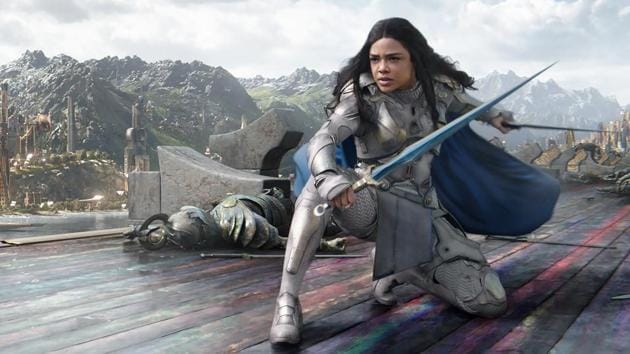 Tessa Thompson as Valkyrie.