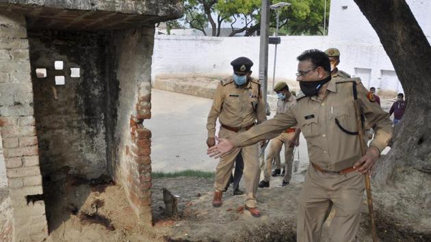 Five policemen had taken shelter in small 2x5 foot toilet, just few metres away from Dubey’s house. (PTI)