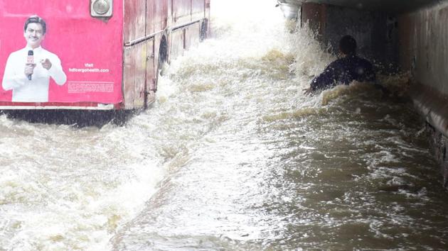 A heavily waterlogged road in Parel, Mumbai on July 3. The Konkan region, including Mumbai, received deficient rainfall in June when the monsoon officially arrived. The weather bureau has forecast a normal monsoon in July for the region. (Anshuman Poyrekar / HT Photo) A heavily waterlogged road in Parel, Mumbai on July 3. The Konkan region, including Mumbai, received deficient rainfall in June when the monsoon officially arrived. The weather bureau has forecast a normal monsoon in July for the region. (Anshuman Poyrekar / HT Photo)