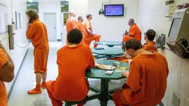 Of those, at least 35,796 have recovered, and at least 616 inmates have died, the data showed. (AP) Of those, at least 35,796 have recovered, and at least 616 inmates have died, the data showed. (AP)