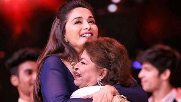 Madhuri Dixit paid tribute to the late Saroj Khan on Guru Purnima.