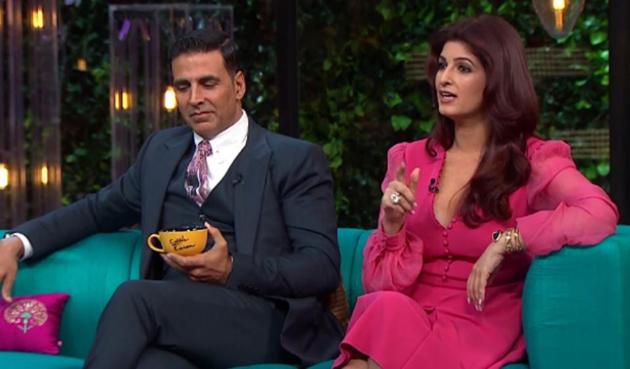 Twinkle Khanna flaunted her huge diamond ring on Koffee With Karan.