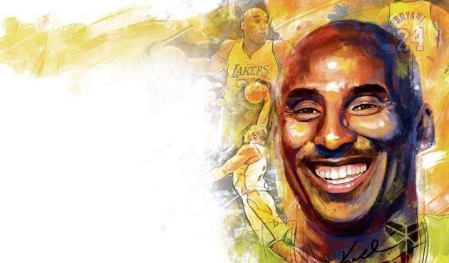 At the age of 17, Bryant made debut with the LA Lakers in Summer Pro League in Long Beach, California where he scored 25 points. He became the second youngest player in the history at the beginning of the 1996-97 season. (Illustration: Mohit Suneja) At the age of 17, Bryant made debut with the LA Lakers in Summer Pro League in Long Beach, California where he scored 25 points. He became the second youngest player in the history at the beginning of the 1996-97 season. (Illustration: Mohit Suneja)