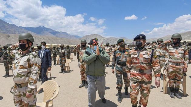 Prime Minister Narendra Modi has no words of criticism for the Indian Army, Air Force or ITBP, but only pumped up the troopers with wholesome praise and the promise of full backing, said another senior official.(PTI Photo)