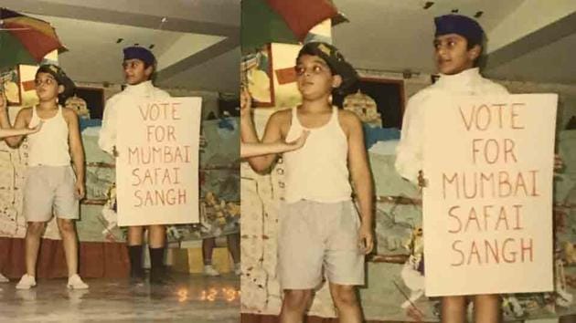 Ranveer Singh takes hygiene seriously and didn’t let go of the opportunity to spread cleanliness awareness during a school function.