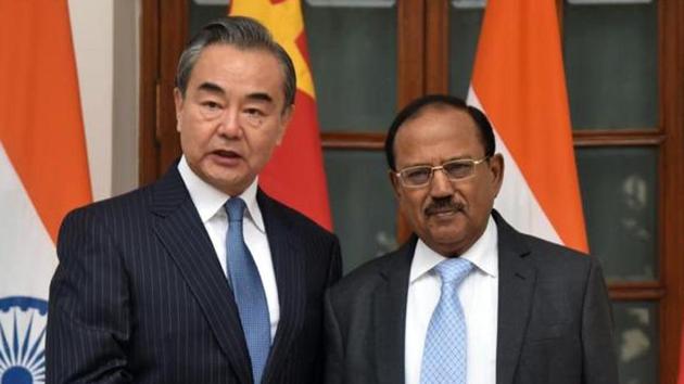 National Security Advisor Ajit Doval spoke to Chinese Foreign Minister Wang Yi a day before India and China showed first sign of de-escalation in Galwan, Ladakh.(ANI)