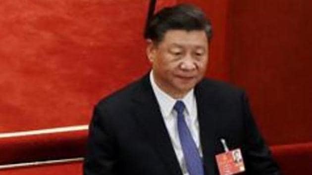 Chinese President Xi Jinping attends the closing session of the National People's Congress (NPC) at the Great Hall of the People in Beijing, China May 28, 2020. REUTERS/Carlos Garcia Rawlins(REUTERS)