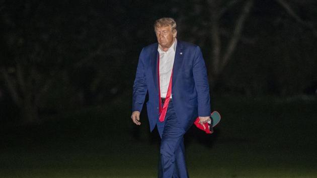 FILE - In this June 21, 2020, file photo, President Donald Trump walks on the South Lawn of the White House in Washington, after stepping off Marine One as he returns from a campaign rally in Tulsa, Okla. (AP Photo/Patrick Semansky, File) (AP) FILE - In this June 21, 2020, file photo, President Donald Trump walks on the South Lawn of the White House in Washington, after stepping off Marine One as he returns from a campaign rally in Tulsa, Okla. (AP Photo/Patrick Semansky, File) (AP)