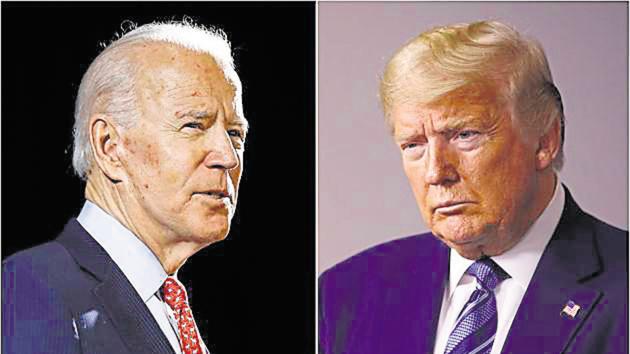 For the first time, Biden outspent Trump on Facebook advertising in June, pouring twice as much money into the platform as the president.(AP file photo)
