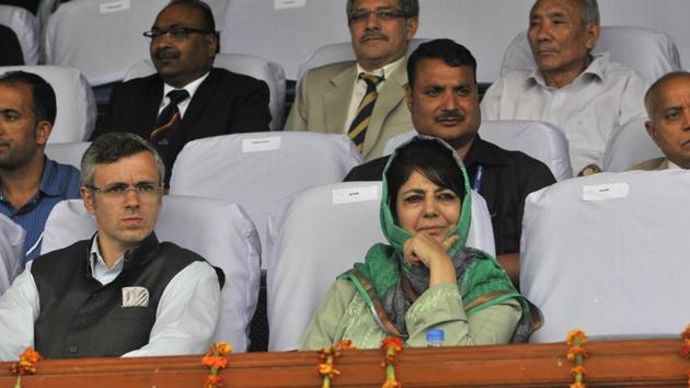 Whether NC and PDP agree to participate in elections in a Union Territory (UT), or whether they insist on restoration of statehood as a precondition, will have to be carefully examined(Waseem Andrabi/ Hindustan Times) Whether NC and PDP agree to participate in elections in a Union Territory (UT), or whether they insist on restoration of statehood as a precondition, will have to be carefully examined(Waseem Andrabi/ Hindustan Times)