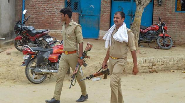 Even after 65 hours, UP Police and ATS have not yet discovered anything about the whereabouts of Dubey, sources informed. (PTI) Even after 65 hours, UP Police and ATS have not yet discovered anything about the whereabouts of Dubey, sources informed. (PTI)