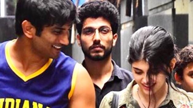 Sushant Singh Rajput and Sanjana Sanghi in Dil Bechara. Sushant Singh Rajput and Sanjana Sanghi in Dil Bechara.