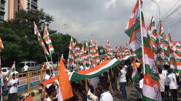 The BJP has already kickstarted its virtual ‘Jan samvad’ to spread the its message with elections in Bihar and Bengal ahead. There is no such activity seen on the Congress side. (HT photo) The BJP has already kickstarted its virtual ‘Jan samvad’ to spread the its message with elections in Bihar and Bengal ahead. There is no such activity seen on the Congress side. (HT photo)