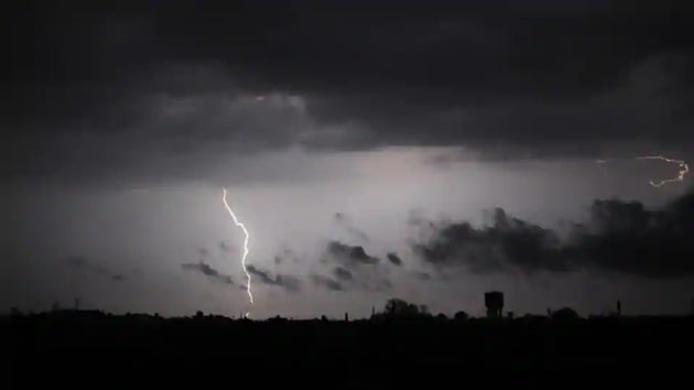 Seven persons died due to lightning in Bihar on Tuesday, state Disaster Management Department said. (HT Photo) Seven persons died due to lightning in Bihar on Tuesday, state Disaster Management Department said. (HT Photo)