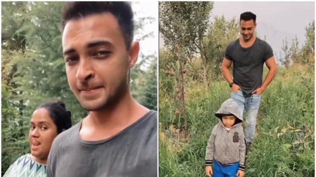 Aayush Sharma and his family, including wife Arpita, are now in Himachal Pradesh.