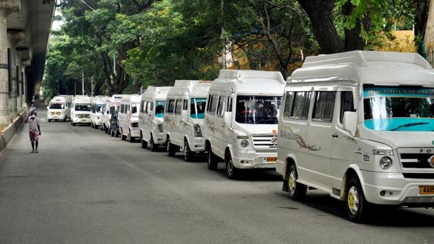 Ambulances parked at South End Circle near Jayanagar area in Bengaluru. Medical Education Minister Dr. K Sudhakar promised that 400 ambulances (two per ward for the 200 wards in Bengaluru) would be provided for emergency calls, reported HT. (ANI) Ambulances parked at South End Circle near Jayanagar area in Bengaluru. Medical Education Minister Dr. K Sudhakar promised that 400 ambulances (two per ward for the 200 wards in Bengaluru) would be provided for emergency calls, reported HT. (ANI)