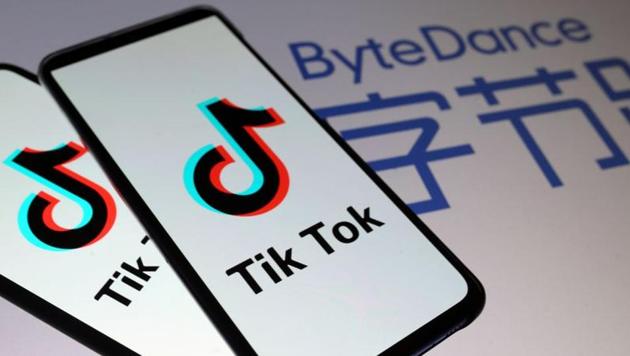 Tik Tok logos are seen on smartphones in front of a displayed ByteDance logo. (REUTERS) Tik Tok logos are seen on smartphones in front of a displayed ByteDance logo. (REUTERS)