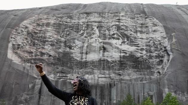 Stone Mountain The World S Largest Confederate Monument Faces Renewed Calls For Removal Hindustan Times Stone mountain park is georgia's most visited attraction. stone mountain the world s largest