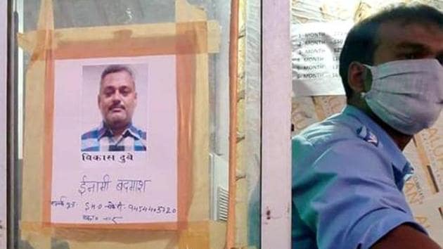 A reward on the head of history sheeter Vikas Dubey has been increased to Rs 2.5 lakhs by Uttar Pradesh Police.(ANI Photo)