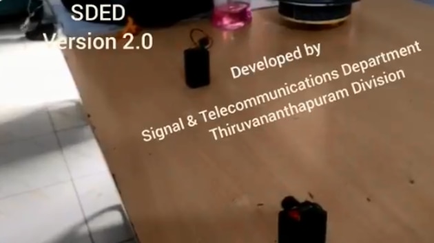 The image shows two devices kept on a table.(Twitter/Ministry of Railways)