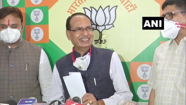 Madhya Pradesh Chief Minister Shivraj Singh Chouhan is yet to allocate portfolios to 28 new ministers who were sworn in on July 2.(ANI)