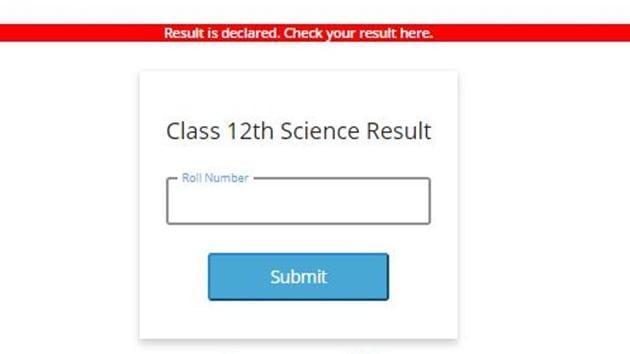 Rajasthan Board 12th Science Result 2020.(Screengrab) Rajasthan Board 12th Science Result 2020.(Screengrab)
