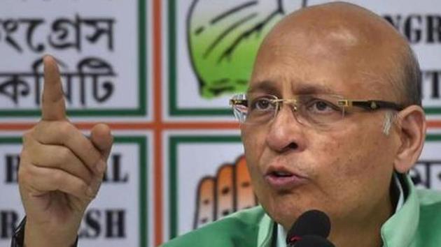 Senior Congress leader Abhishek Manu Singhvi has accused the Centre of bias against some institutions and favouring some others.(PTI Photo/File)