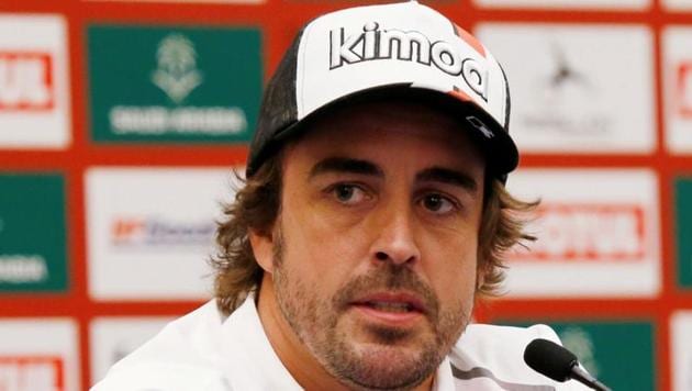 Fernando Alonso during a press conference(REUTERS)