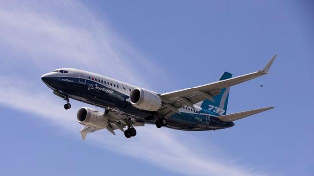 A Boeing 737 MAX airplane lands after a test flight at Boeing Field in Seattle, Washington, US. (REUTERS) A Boeing 737 MAX airplane lands after a test flight at Boeing Field in Seattle, Washington, US. (REUTERS)