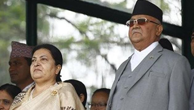Nepal Prime Minister KP Sharma Oli, who is struggling to retain power, recently discussed the feasibility of declaring a health emergency, ostensibly to contain spread of Covid-19 infection (Twitter) Nepal Prime Minister KP Sharma Oli, who is struggling to retain power, recently discussed the feasibility of declaring a health emergency, ostensibly to contain spread of Covid-19 infection (Twitter)
