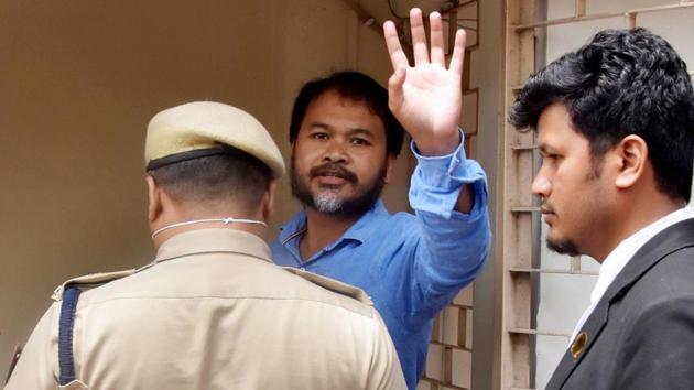 Krishak Mukti Sangram Samiti (KMSS) advisor Akhil Gogoi was arrested in Upper Assam’s Jorhat on December 12, 2019, for his alleged role during the nationwide protests against the CAA. (PTI file photo) Krishak Mukti Sangram Samiti (KMSS) advisor Akhil Gogoi was arrested in Upper Assam’s Jorhat on December 12, 2019, for his alleged role during the nationwide protests against the CAA. (PTI file photo)