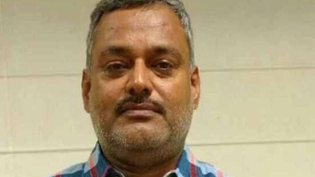 A file photo of gangster Vikas Dubey. (HT Photo) A file photo of gangster Vikas Dubey. (HT Photo)