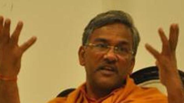Chief Minister of Uttarakhand Trivendra Singh Rawat announced that the state government would refrain from using any Chinese equipment and devices in state-run projects. (HT Photo) Chief Minister of Uttarakhand Trivendra Singh Rawat announced that the state government would refrain from using any Chinese equipment and devices in state-run projects. (HT Photo)