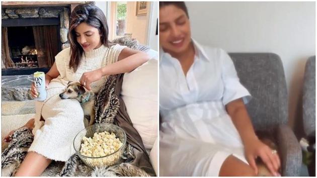 Priyanka Chopra and Diana are enjoying a nice day together.