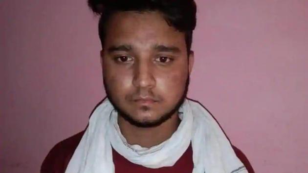 Prabhat Mishra, one of the aides of gangster Vikas Dubey, who was gunned down in Kanpur when he tried to flee from the police custody. (Pic courtesy: UP Police) Prabhat Mishra, one of the aides of gangster Vikas Dubey, who was gunned down in Kanpur when he tried to flee from the police custody. (Pic courtesy: UP Police)