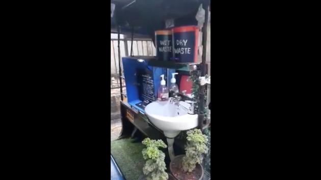 A picture of the auto rickshaw.(Twitter/@anandmahindra) A picture of the auto rickshaw.(Twitter/@anandmahindra)